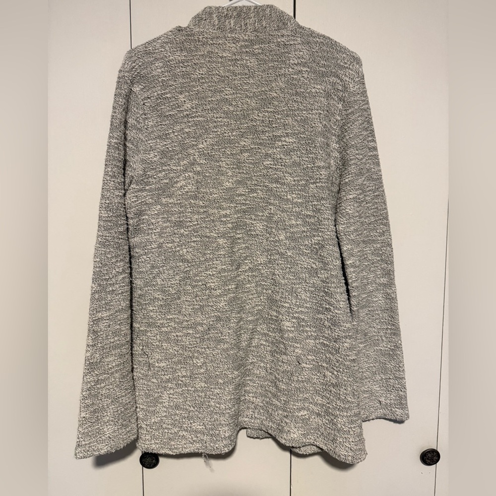 J Crew Grey Marled Cardigan size medium - Picture 2 of 3